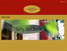 Tablet Screenshot of berryhillbistro.com